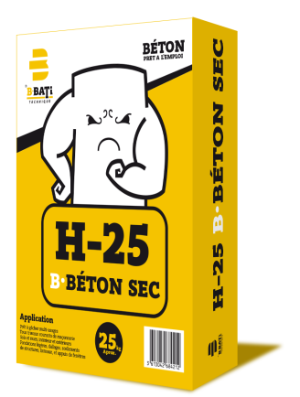 PALETTE BÉTON SEC H-25 (56 sacs x palette)
