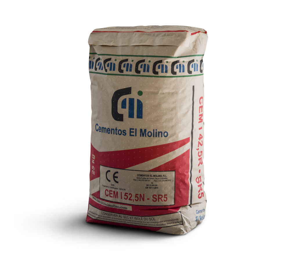 PALET CEMENTO CEM I 52,5 N - SR5 (56 sacos por palet)