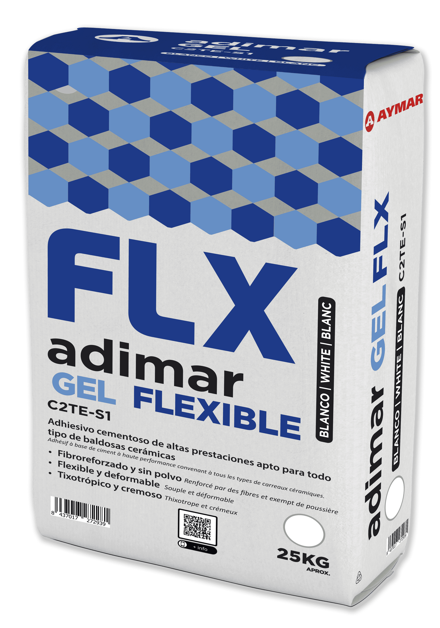 PALET COLA FLEXIBLE GEL GRIS C2TE (56 sacos por palet)