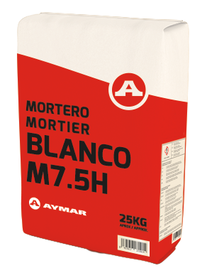 PALET MORTERO BLANCO M 7,5 HIDROFUGO (56 sacos por palet)