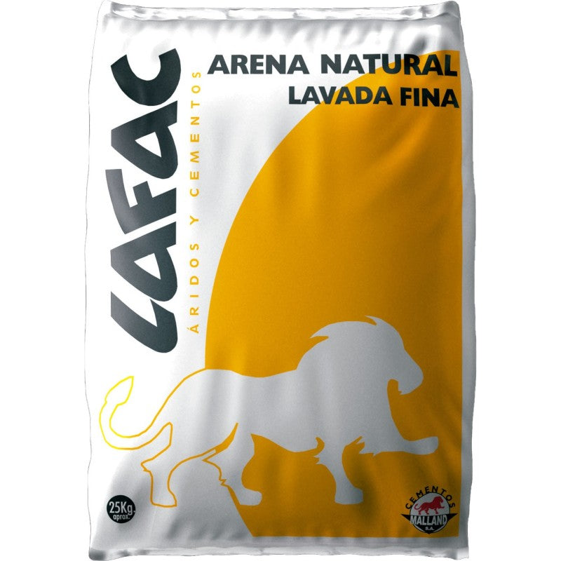 PALET ARENA NATURAL LAVADA FINA 0/2  (56 sacos por palet)