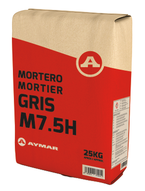 PALET MORTERO GRIS M 7,5 HIDROFUGO  (56 sacos por palet)